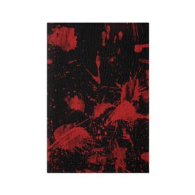 Обложка для паспорта матовая кожа с принтом Следы крови в Санкт-Петербурге, натуральная матовая кожа | размер 19,3 х 13,7 см; прозрачные пластиковые крепления | Тематика изображения на принте: blood | кровь | следы