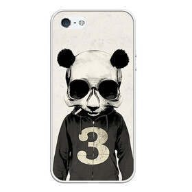 Чехол для iPhone 5/5S матовый с принтом Панда в Санкт-Петербурге, Силикон | Область печати: задняя сторона чехла, без боковых панелей | панда