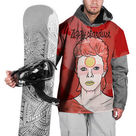 Накидка на куртку 3D с принтом Ziggy Stardust в Санкт-Петербурге, 100% полиэстер |  | Тематика изображения на принте: bowie | david | ziggy stardust | боуи | дэвид | музыкант | певец | рок