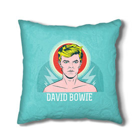 Подушка 3D с принтом David Bowie в Санкт-Петербурге, наволочка – 100% полиэстер, наполнитель – холлофайбер (легкий наполнитель, не вызывает аллергию). | состоит из подушки и наволочки. Наволочка на молнии, легко снимается для стирки | bowie | david | боуи | дэвид | музыкант | певец | рок