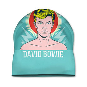 Шапка 3D с принтом David Bowie в Санкт-Петербурге, 100% полиэстер | универсальный размер, печать по всей поверхности изделия | bowie | david | боуи | дэвид | музыкант | певец | рок