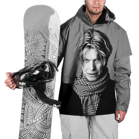 Накидка на куртку 3D с принтом Дэвид Боуи в Санкт-Петербурге, 100% полиэстер |  | Тематика изображения на принте: bowie | david | боуи | дэвид | музыкант | певец | рок
