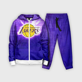Детский костюм 3D с принтом Los Angeles Lakers в Санкт-Петербурге,  |  | basketball | la | lakers | los angeles | nba | баскет | баскетбол | баскетбольный | лейкерс | нба | спорт