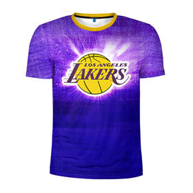 Мужская футболка 3D спортивная с принтом Los Angeles Lakers в Санкт-Петербурге, 100% полиэстер с улучшенными характеристиками | приталенный силуэт, круглая горловина, широкие плечи, сужается к линии бедра | basketball | la | lakers | los angeles | nba | баскет | баскетбол | баскетбольный | лейкерс | нба | спорт