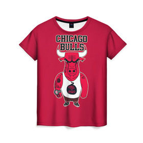 Женская футболка 3D с принтом Chicago bulls в Санкт-Петербурге, 100% полиэфир ( синтетическое хлопкоподобное полотно) | прямой крой, круглый вырез горловины, длина до линии бедер | basketball | chicago | chicago bulls | nba | баскет | баскетбол | баскетбольный | булс | нба | спорт | чикаго | чикаго булс