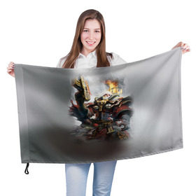 Флаг 3D с принтом Сестры битвы в Санкт-Петербурге, 100% полиэстер | плотность ткани — 95 г/м2, размер — 67 х 109 см. Принт наносится с одной стороны | Тематика изображения на принте: 40000 | 40k | adepta sororitas | warhammer | вархаммер | ваха | сестры битвы