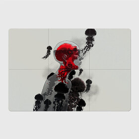 Магнитный плакат 3Х2 с принтом Человеко-Медуза в Санкт-Петербурге, Полимерный материал с магнитным слоем | 6 деталей размером 9*9 см | Тематика изображения на принте: амфибия | медуза | море | океан | подводный мир | человек амфибия