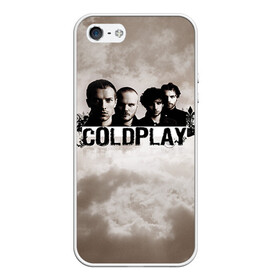 Чехол для iPhone 5/5S матовый с принтом Coldplay в Санкт-Петербурге, Силикон | Область печати: задняя сторона чехла, без боковых панелей | coldplay | rock | колдплэй | рок