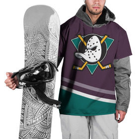 Накидка на куртку 3D с принтом Anaheim Ducks Selanne в Санкт-Петербурге, 100% полиэстер |  | anaheim ducks | hockey | nhl | нхл | спорт | хоккей