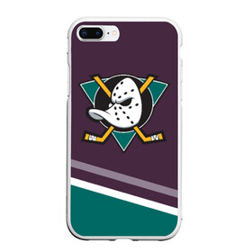 Чехол для iPhone 7Plus/8 Plus матовый с принтом Anaheim Ducks Selanne в Санкт-Петербурге, Силикон | Область печати: задняя сторона чехла, без боковых панелей | Тематика изображения на принте: anaheim ducks | hockey | nhl | нхл | спорт | хоккей