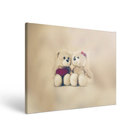Холст прямоугольный с принтом Love teddy bears в Санкт-Петербурге, 100% ПВХ |  | 14 февраля | bears | teddy | валентин | день святого валентина | игрушки | медведи | милый | мимими | мишка | мишки | подарки | подарок | подарок девушке | подарок парню | тедди