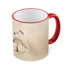 Кружка 3D с принтом Love teddy bears в Санкт-Петербурге, керамика | ёмкость 330 мл | 14 февраля | bears | teddy | валентин | день святого валентина | игрушки | медведи | милый | мимими | мишка | мишки | подарки | подарок | подарок девушке | подарок парню | тедди