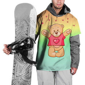 Накидка на куртку 3D с принтом Funny Bear в Санкт-Петербурге, 100% полиэстер |  | Тематика изображения на принте: 14 февраля | bears | teddy | валентин | день святого валентина | игрушки | медведи | милый | мимими | мишка | мишки | подарки | подарок | подарок девушке | подарок парню | тедди