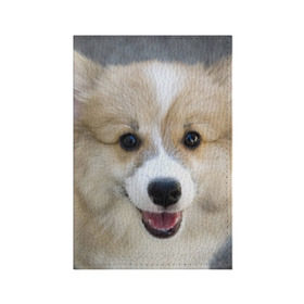 Обложка для паспорта матовая кожа с принтом Пемброк-вельш-корги, собака, п в Санкт-Петербурге, натуральная матовая кожа | размер 19,3 х 13,7 см; прозрачные пластиковые крепления | Тематика изображения на принте: животное | пемброк вельш корги | порода | собака
