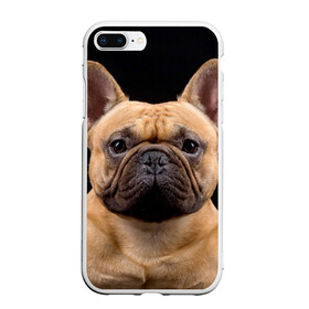 Чехол для iPhone 7Plus/8 Plus матовый с принтом Французский бульдог в Санкт-Петербурге, Силикон | Область печати: задняя сторона чехла, без боковых панелей | животное | порода | собака | французский бульдог