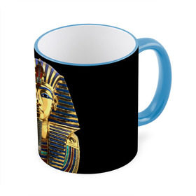 Кружка 3D с принтом Фараон Тутанхамон в Санкт-Петербурге, керамика | ёмкость 330 мл | Тематика изображения на принте: египет | тутанхамон | фараон | фараон тутанхамонмаска фараона