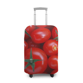 Чехол для чемодана 3D с принтом Томатная в Санкт-Петербурге, 86% полиэфир, 14% спандекс | двустороннее нанесение принта, прорези для ручек и колес | tomato | vegan | vegetarian | будизм | веган | вегетарианство | йога | помидор | сыроедение | томат | фитнес | ягода