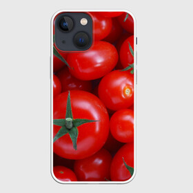 Чехол для iPhone 13 mini с принтом Томатная в Санкт-Петербурге,  |  | tomato | vegan | vegetarian | будизм | веган | вегетарианство | йога | помидор | сыроедение | томат | фитнес | ягода