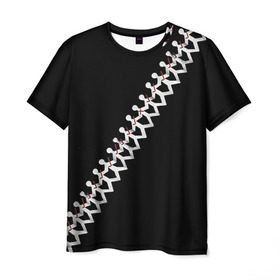 Мужская футболка 3D с принтом Three Days Grace 9 в Санкт-Петербурге, 100% полиэфир | прямой крой, круглый вырез горловины, длина до линии бедер | three days grace