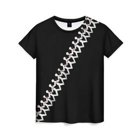 Женская футболка 3D с принтом Three Days Grace 9 в Санкт-Петербурге, 100% полиэфир ( синтетическое хлопкоподобное полотно) | прямой крой, круглый вырез горловины, длина до линии бедер | three days grace