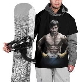 Накидка на куртку 3D с принтом Мэнни Пакьяо в Санкт-Петербурге, 100% полиэстер |  | boxing | бокс | боксер | мэнни | мэнни пакьяо | пакьяо | спорт | чемпион мира