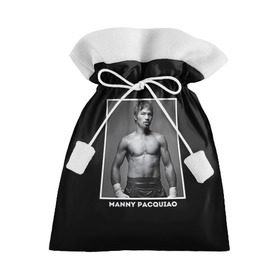 Подарочный 3D мешок с принтом Мэнни Пакьяо чб в Санкт-Петербурге, 100% полиэстер | Размер: 29*39 см | boxing | бокс | боксер | мэнни | мэнни пакьяо | пакьяо | спорт | чемпион мира