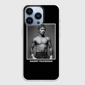Чехол для iPhone 13 Pro с принтом Мэнни Пакьяо чб в Санкт-Петербурге,  |  | boxing | бокс | боксер | мэнни | мэнни пакьяо | пакьяо | спорт | чемпион мира