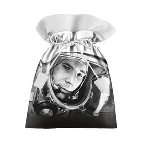 Подарочный 3D мешок с принтом Гагарин 1 в Санкт-Петербурге, 100% полиэстер | Размер: 29*39 см | гагарин | космос | космос наш | поехали | ретро | ссср | юрий гагарин