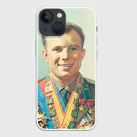 Чехол для iPhone 13 mini с принтом Гагарин 2 в Санкт-Петербурге,  |  | гагарин | космос | космос наш | поехали | ретро | ссср | юрий гагарин