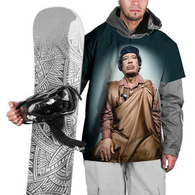 Накидка на куртку 3D с принтом Каддафи 1 в Санкт-Петербурге, 100% полиэстер |  | каддафи | муаммар каддафи | революция