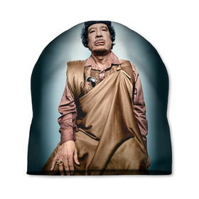 Шапка 3D с принтом Каддафи 1 в Санкт-Петербурге, 100% полиэстер | универсальный размер, печать по всей поверхности изделия | каддафи | муаммар каддафи | революция
