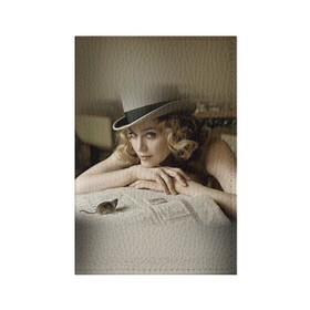 Обложка для паспорта матовая кожа с принтом Мадонна 1 в Санкт-Петербурге, натуральная матовая кожа | размер 19,3 х 13,7 см; прозрачные пластиковые крепления | Тематика изображения на принте: madonna | мадонна | музыка