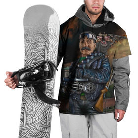 Накидка на куртку 3D с принтом Сталин 3 в Санкт-Петербурге, 100% полиэстер |  | Тематика изображения на принте: знаменитости | иосиф сталин | ретро | ссср