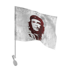 Флаг для автомобиля с принтом Че Гевара 1 в Санкт-Петербурге, 100% полиэстер | Размер: 30*21 см | ernesto che guevara | куба | революционер | революция | ретро | эрнесто че гевара