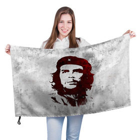 Флаг 3D с принтом Че Гевара 1 в Санкт-Петербурге, 100% полиэстер | плотность ткани — 95 г/м2, размер — 67 х 109 см. Принт наносится с одной стороны | ernesto che guevara | куба | революционер | революция | ретро | эрнесто че гевара