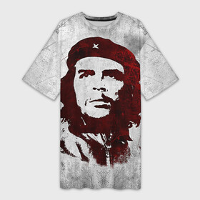 Платье-футболка 3D с принтом Че Гевара 1 в Санкт-Петербурге,  |  | ernesto che guevara | куба | революционер | революция | ретро | эрнесто че гевара
