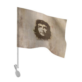 Флаг для автомобиля с принтом Че Гевара 2 в Санкт-Петербурге, 100% полиэстер | Размер: 30*21 см | ernesto che guevara | куба | революционер | революция | ретро | эрнесто че гевара