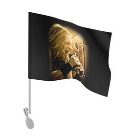 Флаг для автомобиля с принтом Кипелов 2 в Санкт-Петербурге, 100% полиэстер | Размер: 30*21 см | ария | кипелов