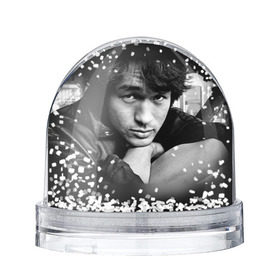 Снежный шар с принтом Цой 1 в Санкт-Петербурге, Пластик | Изображение внутри шара печатается на глянцевой фотобумаге с двух сторон | группа кино | цой
