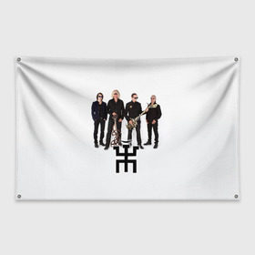 Флаг-баннер с принтом Пикник 2 в Санкт-Петербурге, 100% полиэстер | размер 67 х 109 см, плотность ткани — 95 г/м2; по краям флага есть четыре люверса для крепления | пикник