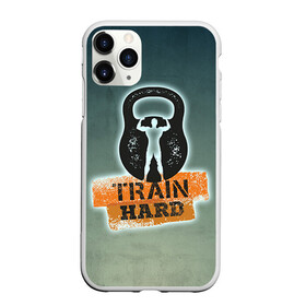 Чехол для iPhone 11 Pro Max матовый с принтом Train hard 2 в Санкт-Петербурге, Силикон |  | bodybuilding | no pain no gain | train hard | бодибилдинг | качалка | пауэрлифинг | тренажерный | фитнес