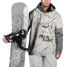 Накидка на куртку 3D с принтом Train hard 5 в Санкт-Петербурге, 100% полиэстер |  | Тематика изображения на принте: bodybuilding | no pain no gain | train hard | бодибилдинг | качалка | пауэрлифинг | тренажерный | фитнес
