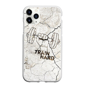 Чехол для iPhone 11 Pro матовый с принтом Train hard 5 в Санкт-Петербурге, Силикон |  | bodybuilding | no pain no gain | train hard | бодибилдинг | качалка | пауэрлифинг | тренажерный | фитнес