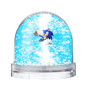 Снежный шар с принтом Sonic в Санкт-Петербурге, Пластик | Изображение внутри шара печатается на глянцевой фотобумаге с двух сторон | sonic | еж | игра | соник