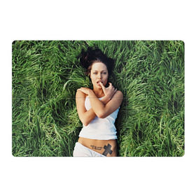Магнитный плакат 3Х2 с принтом Джоли Анджелина в Санкт-Петербурге, Полимерный материал с магнитным слоем | 6 деталей размером 9*9 см | анджелина | девушка | джоли | лежит | тату
