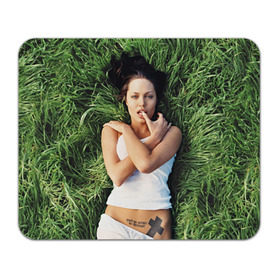 Коврик прямоугольный с принтом Джоли Анджелина в Санкт-Петербурге, натуральный каучук | размер 230 х 185 мм; запечатка лицевой стороны | анджелина | девушка | джоли | лежит | тату