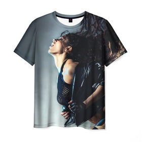 Мужская футболка 3D с принтом Девушка на пилоне в Санкт-Петербурге, 100% полиэфир | прямой крой, круглый вырез горловины, длина до линии бедер | девушка | красивая | пилон | страсть | танец