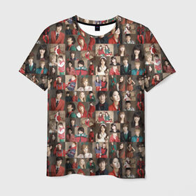 Мужская футболка 3D с принтом K-pop коллаж в Санкт-Петербурге, 100% полиэфир | прямой крой, круглый вырез горловины, длина до линии бедер | cl корея | k pop | айдолы | девушки | коллаж