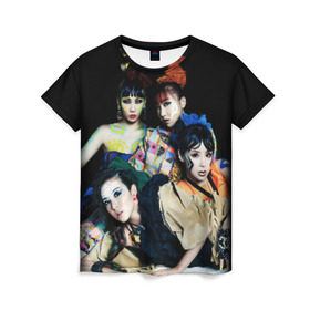 Женская футболка 3D с принтом K-pop девушки в Санкт-Петербурге, 100% полиэфир ( синтетическое хлопкоподобное полотно) | прямой крой, круглый вырез горловины, длина до линии бедер | cl корея | k pop | айдолы | девушки