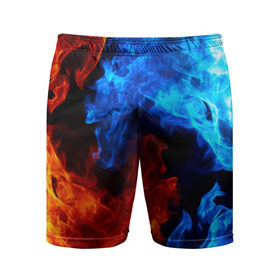 Мужские шорты 3D спортивные с принтом Битва огней в Санкт-Петербурге,  |  | огонь